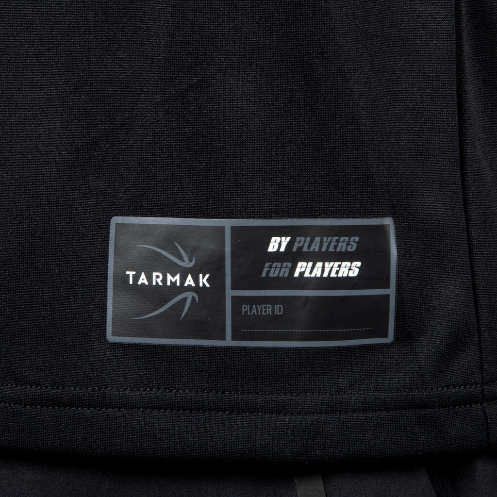Pánsky basketbalový dres 900 so všitými rukávmi čierny