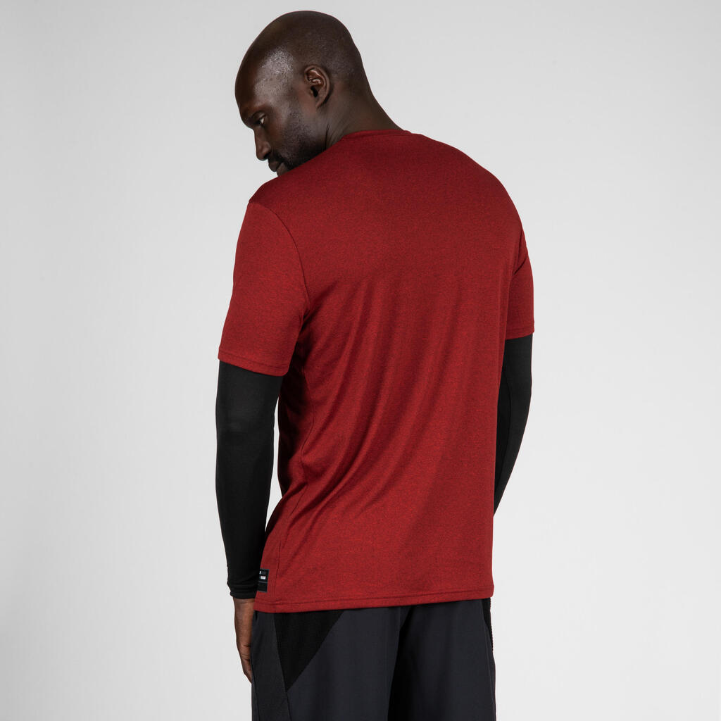 Men's Long-Sleeved Basketball Jersey 900 - Red/Nothing But Net