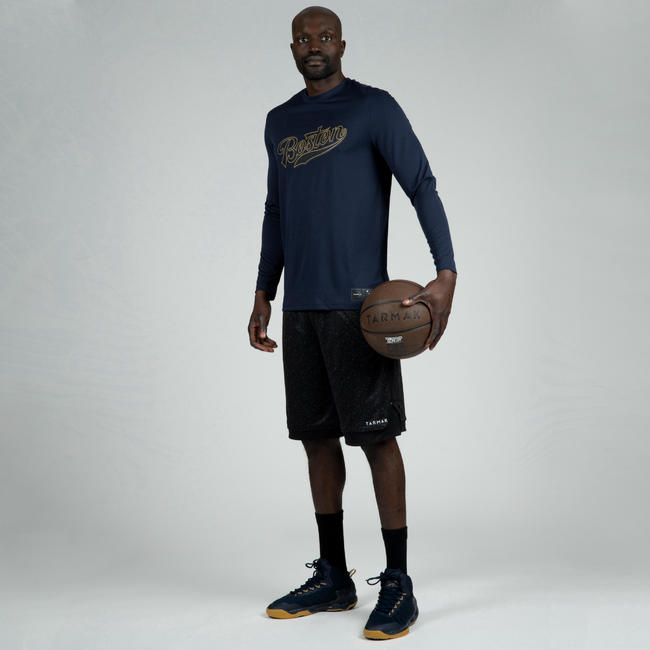 Basketball Jersey Long-Sleeved - Boston/Dark Blue