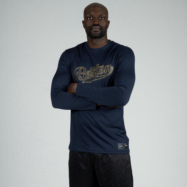 Basketball Jersey LongSleeved Boston/Dark Blue