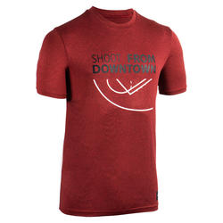 Maillot de basket TS500 Homme Rouge Shoot