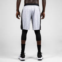 SHORT BASKETBALL HOMME / FEMME - SH500 GRIS