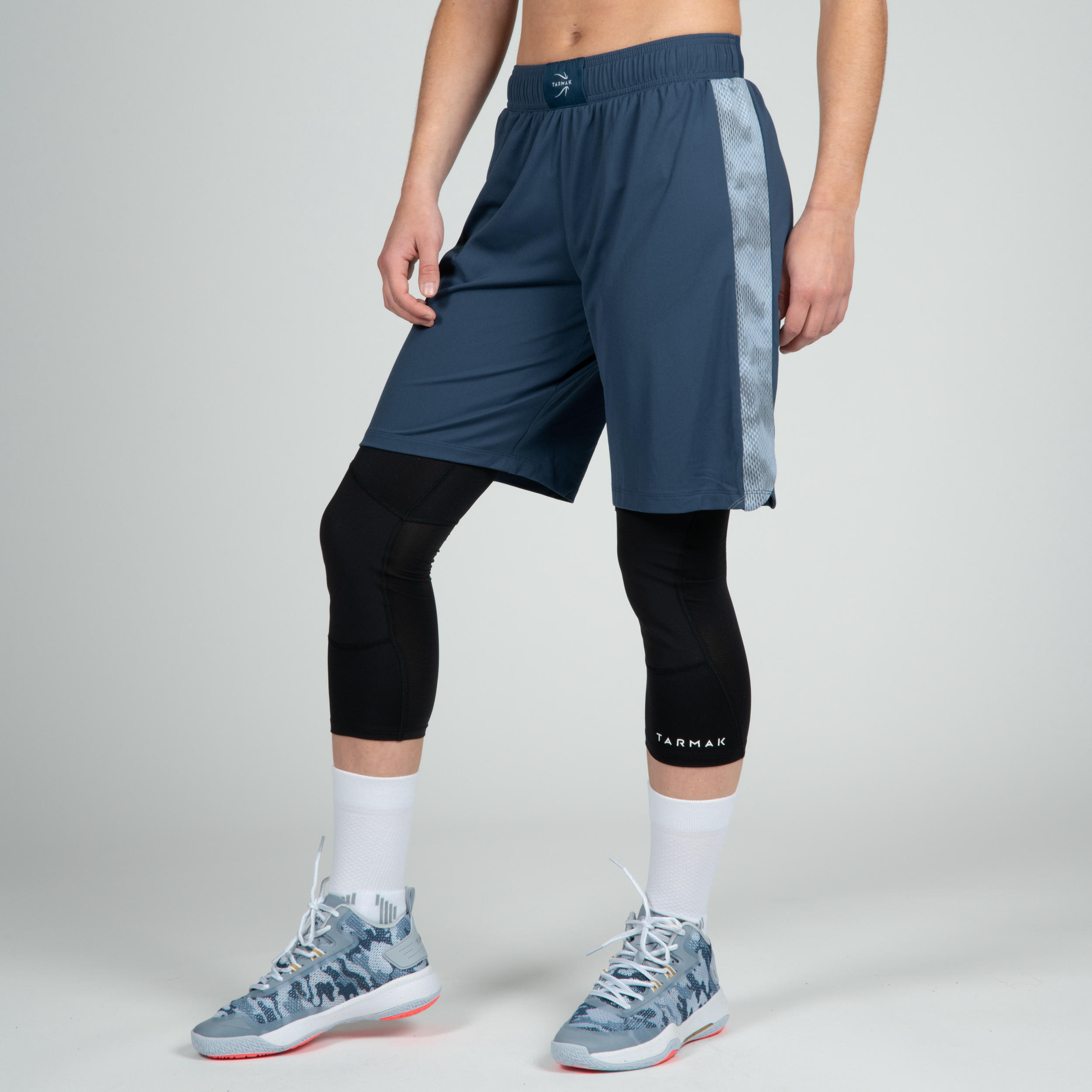 SH500 Women's Basketball Shorts - Navy/Grey 4/14
