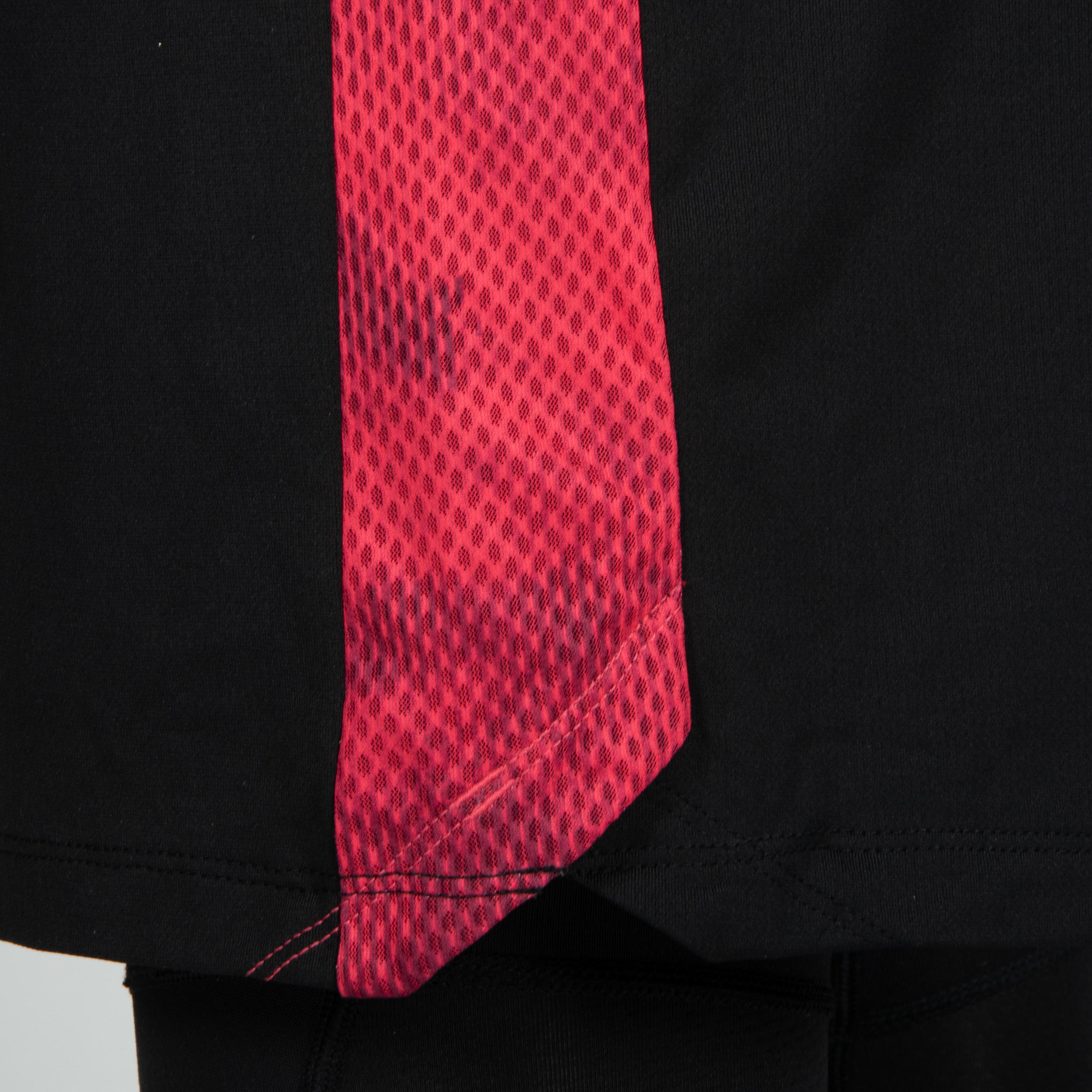 SH500 Women's Basketball Shorts - Black/Pink 7/8