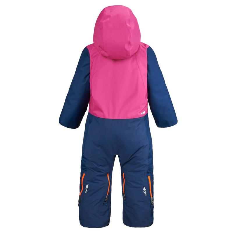 Fato de Ski quente e impermeável - XWARM PULL'N FIT Bebé Rosa e Azul