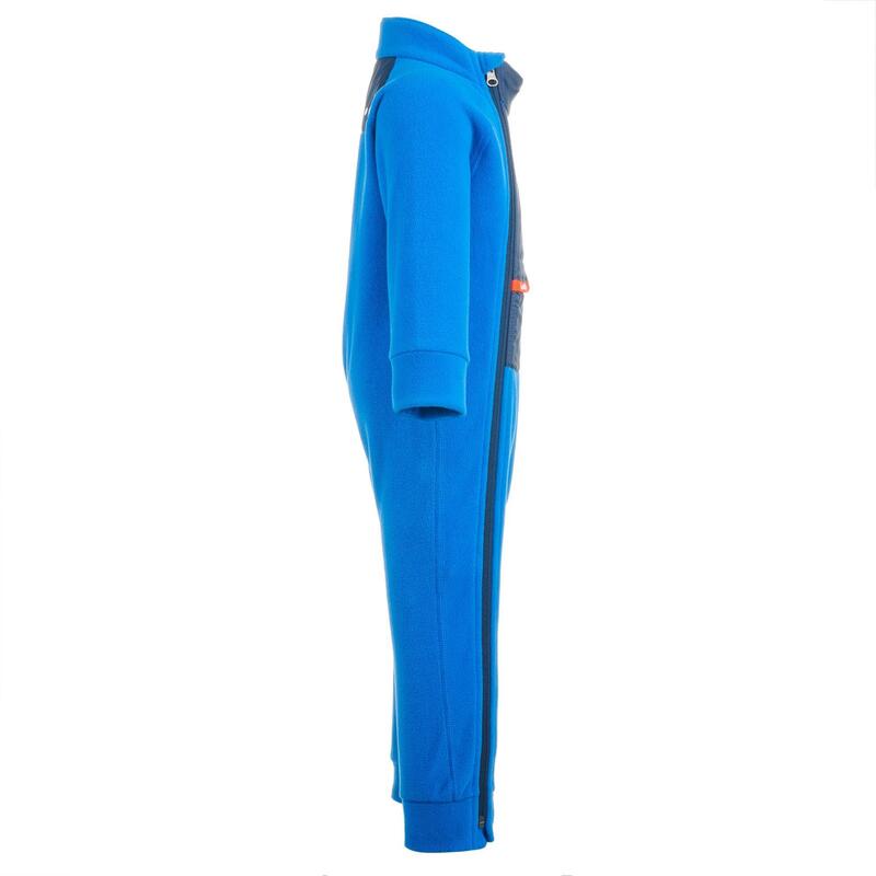 Fleece pak voor skiën / sleeën peuters Midwarm blauw