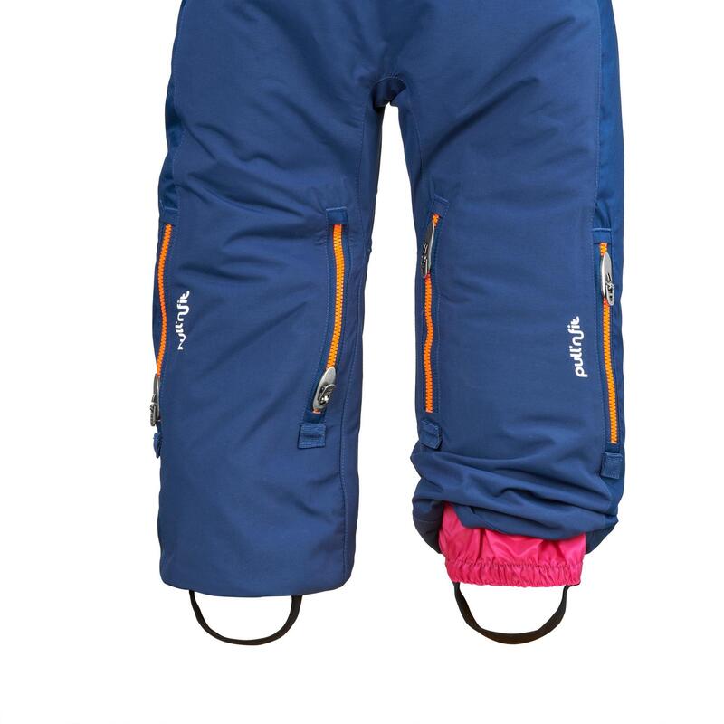 Fato de Ski quente e impermeável - XWARM PULL'N FIT Bebé Rosa e Azul