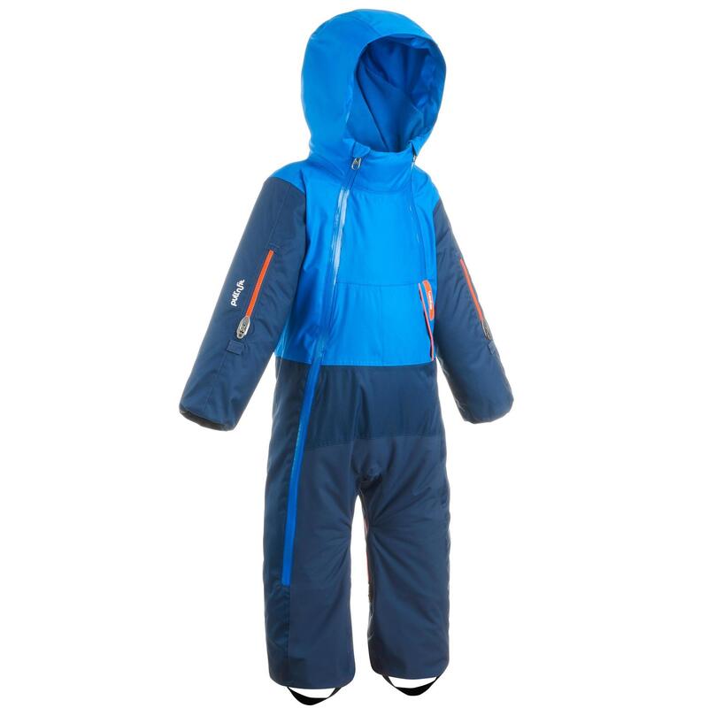 Combinaison ski bébé chaude et imperméable - XWARM PULL'N FIT bleue