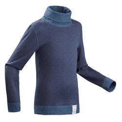 Thermoshirt voor skiën kinderen 2Warm blauw