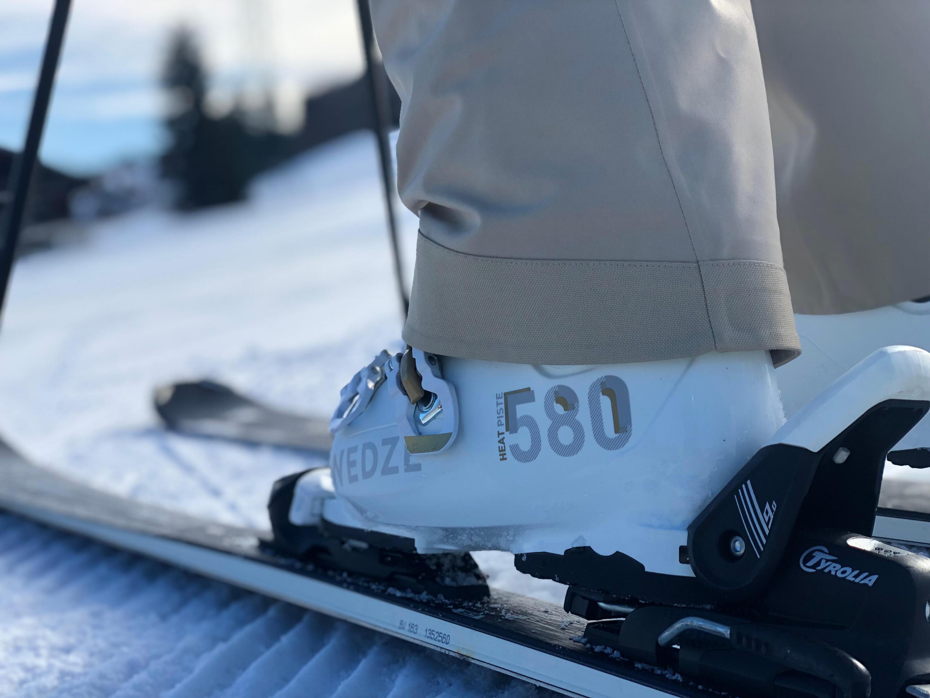CHAUSSURES DE SKI DE PISTE FEMME HEAT 580 BLANCHES 25/26