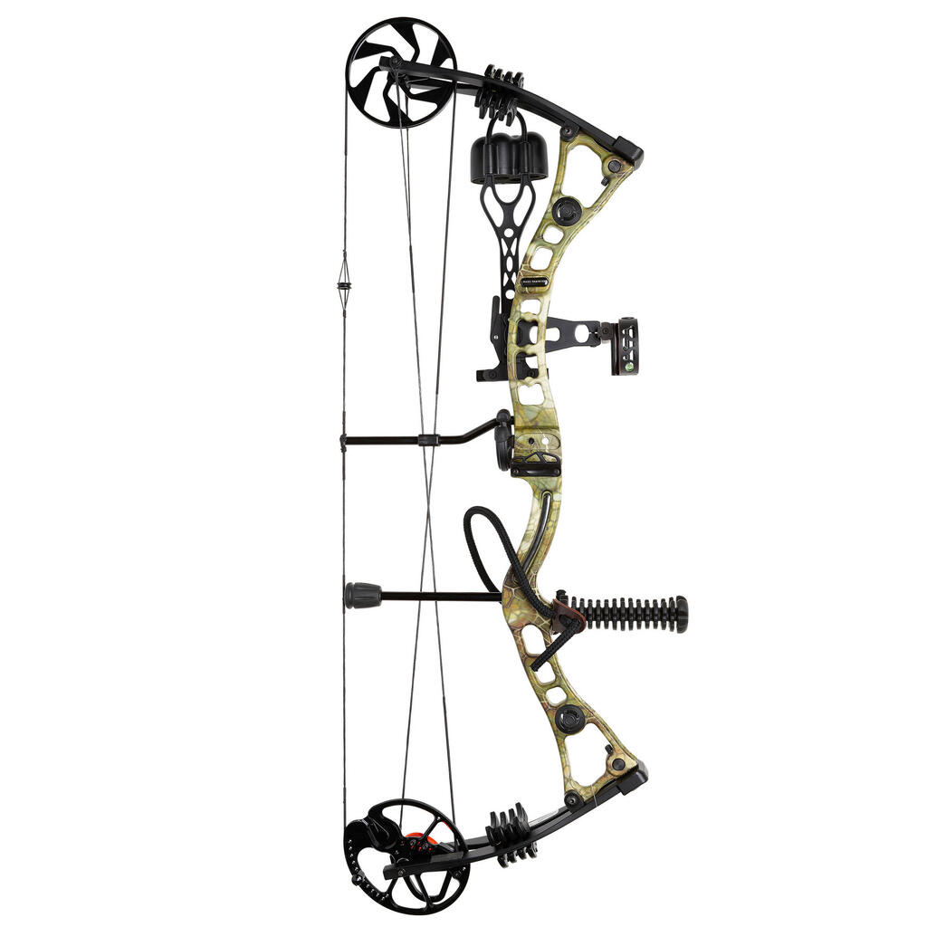 Hunting and Target Compound Bow Set 500 KHAKI Left-Handed