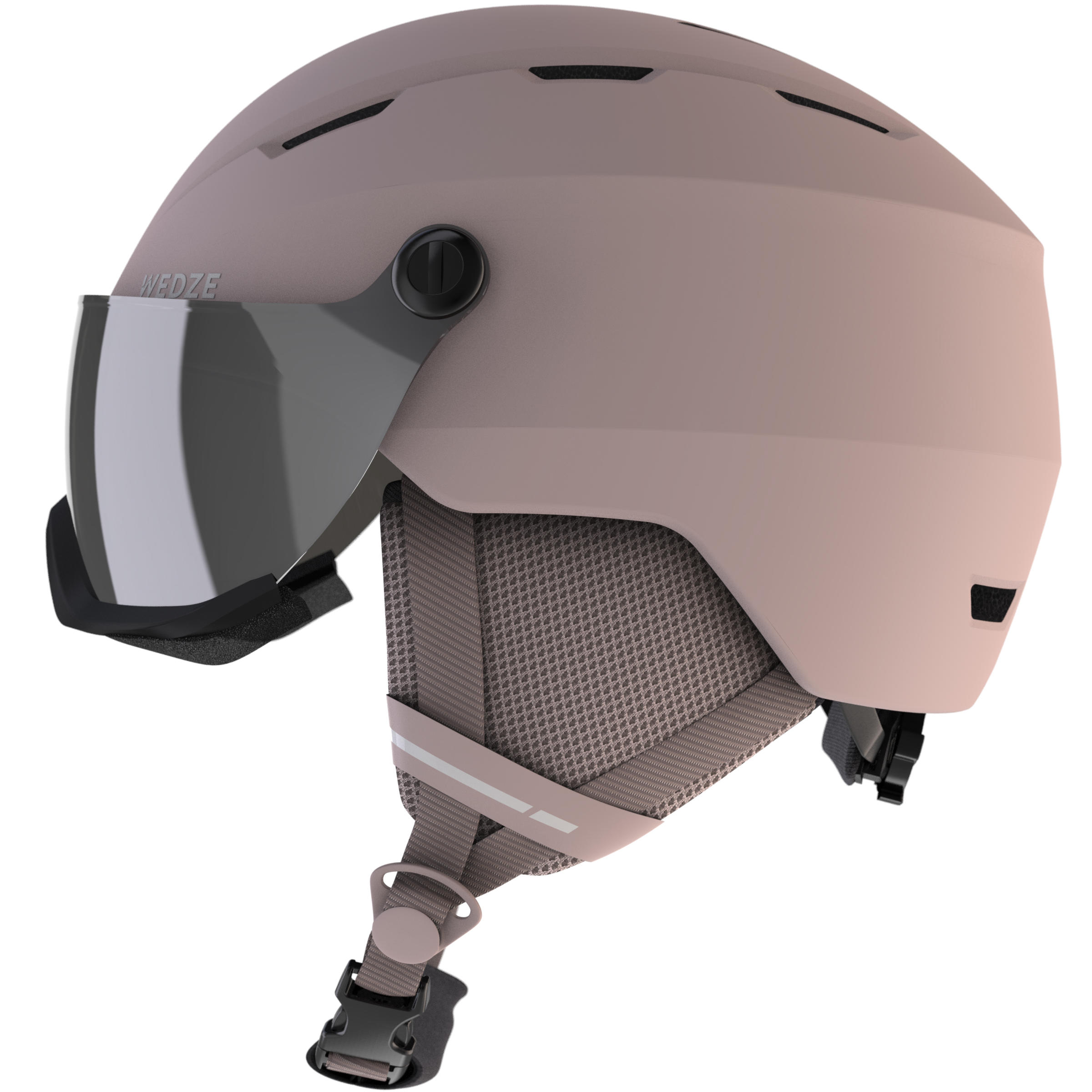 ADULT D-SKI HELMET WITH VISOR H350 - PINK 2/9
