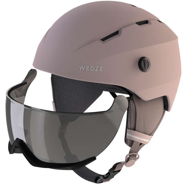 Skihelm mit Visier Piste H350 Erwachsene rosa WEDZE Decathlon Österreich