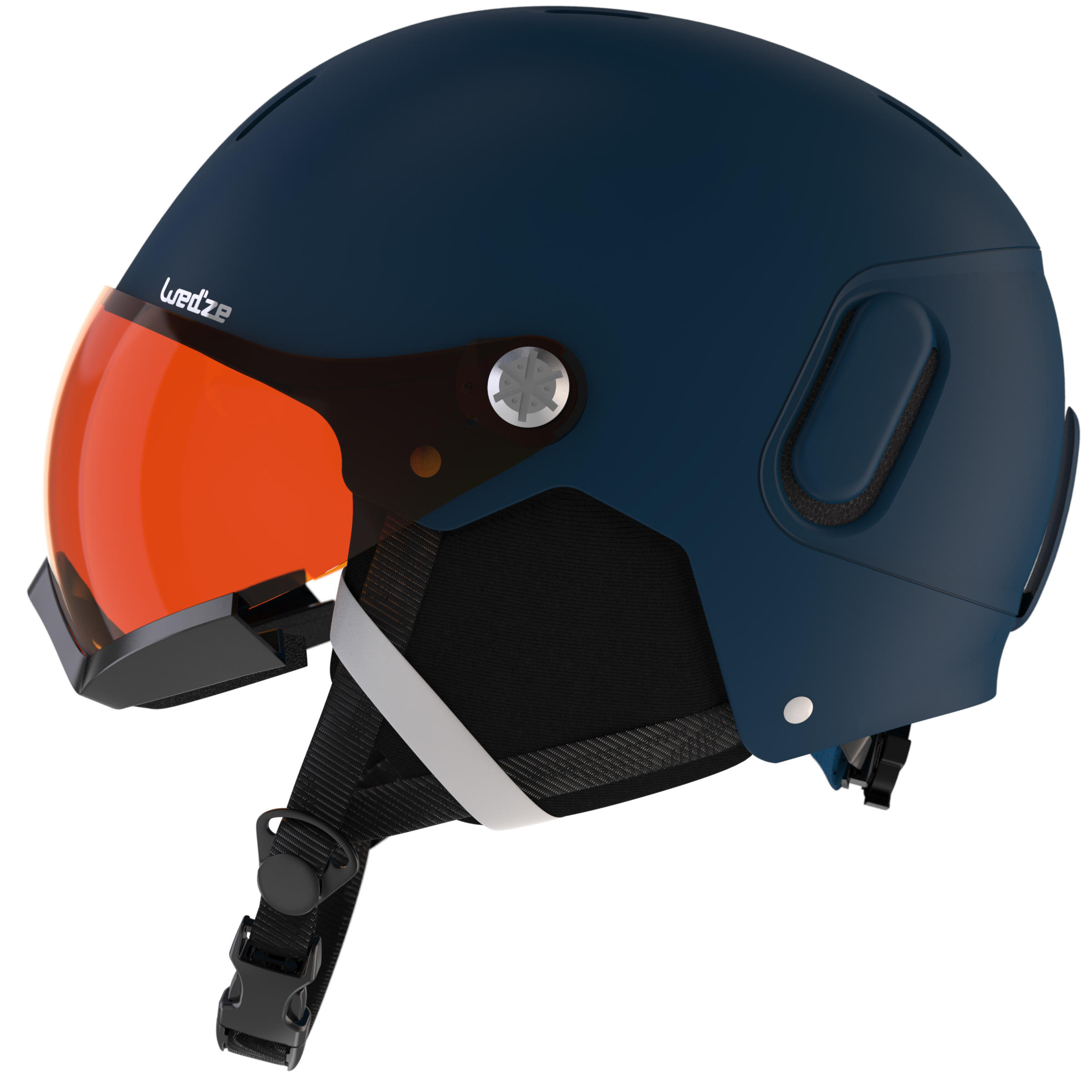 Adult Ski Helmet with Visor PST 150 - Blue and Red 4/9