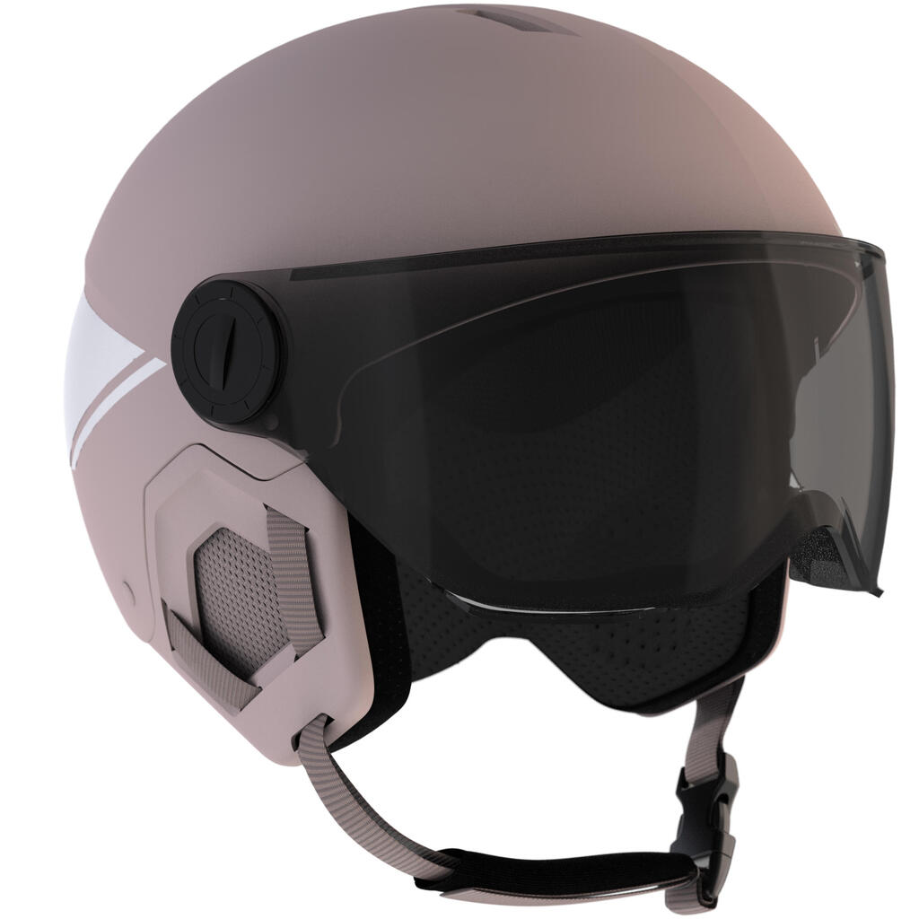 Skihelm mit Visier Kinder - H-KID 550 graublau 