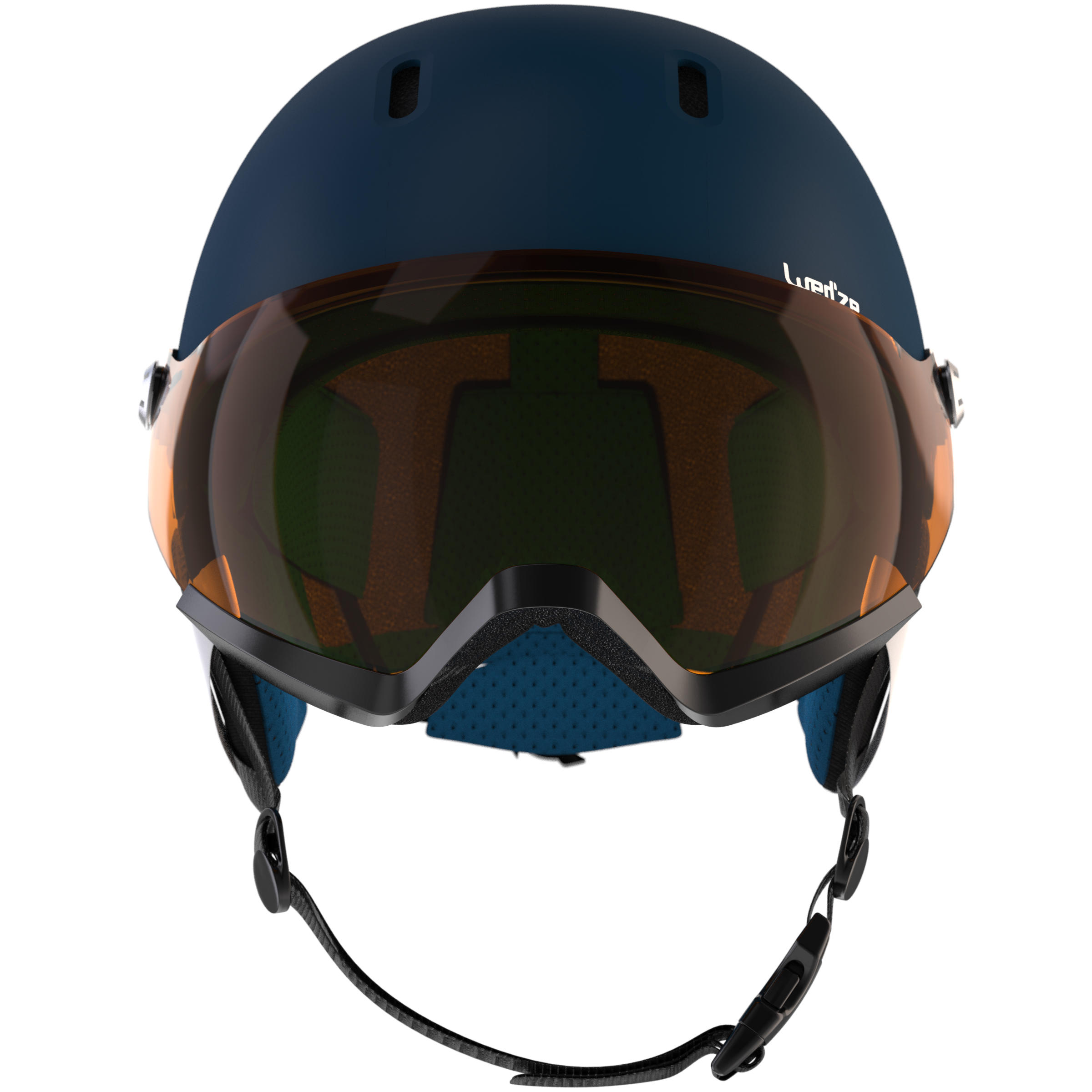 Adult Ski Helmet with Visor PST 150 - Blue and Red 3/9