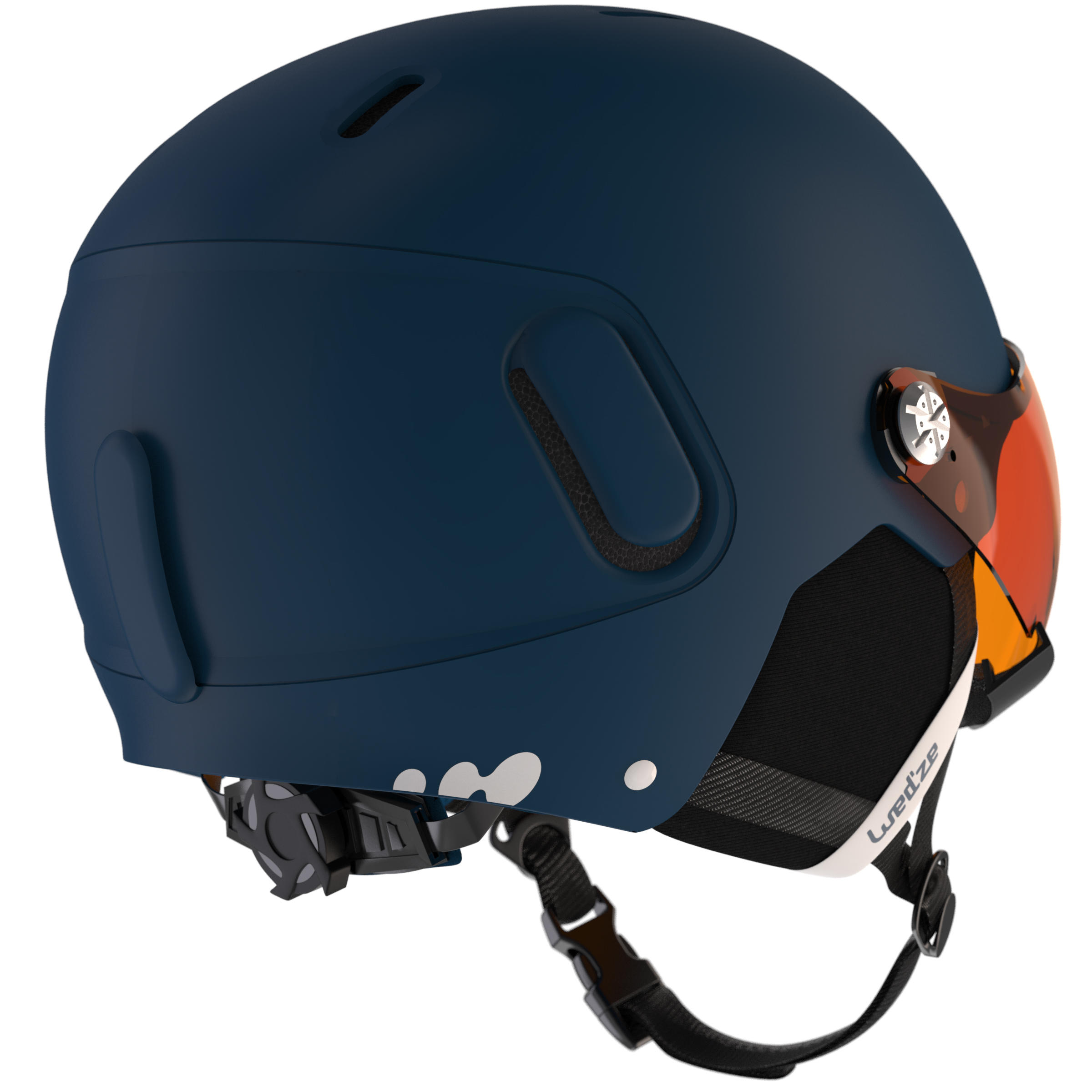 Adult Ski Helmet with Visor PST 150 - Blue and Red 5/9