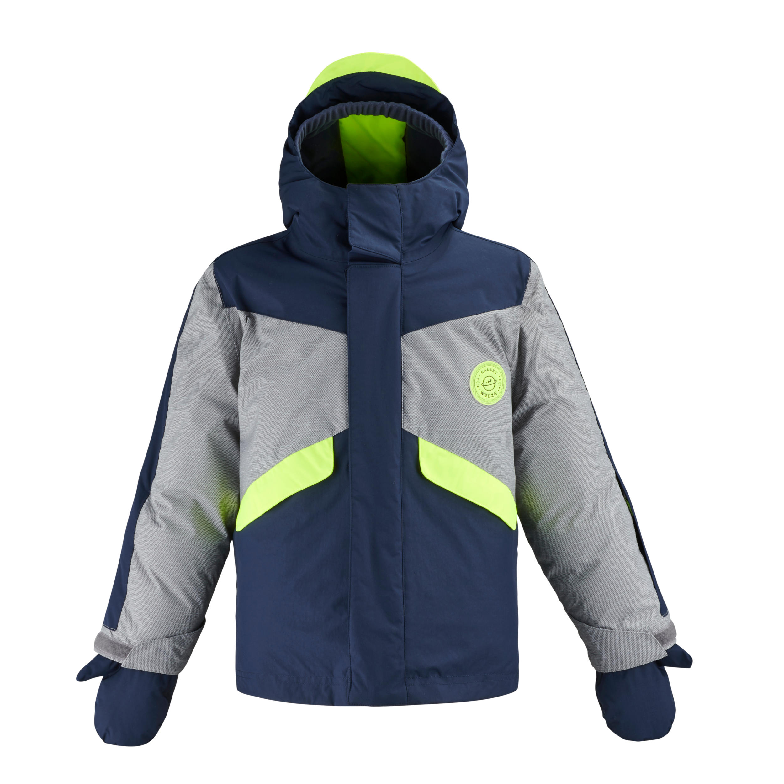 KID'S D-SKI SUIT PNF 500 - GREY AND YELLOW 6/16