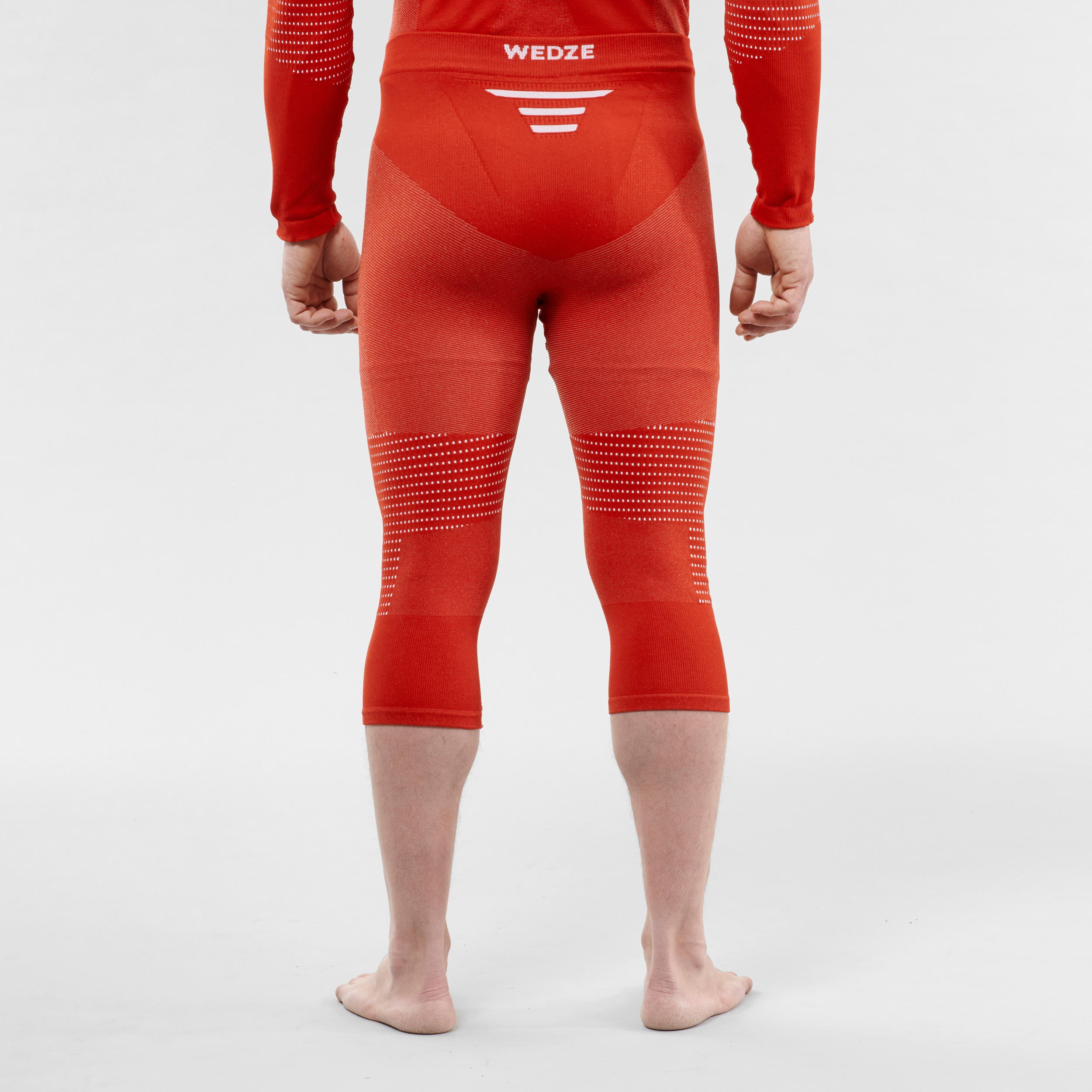 Men's Base Layer Ski Bottoms - Red 4/5