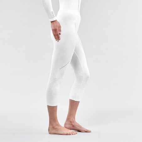 Women’s Ski Base Layer Seamless Bottoms - BL 900 - White