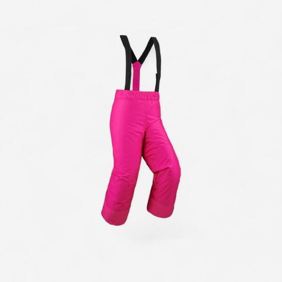 PANTALONI SCI BAMBINA 100 ROSA WEDZE