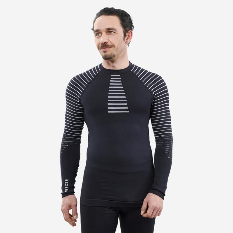 Camiseta térmica interior de esquí y nieve Hombre Wedze Ski 900 azul