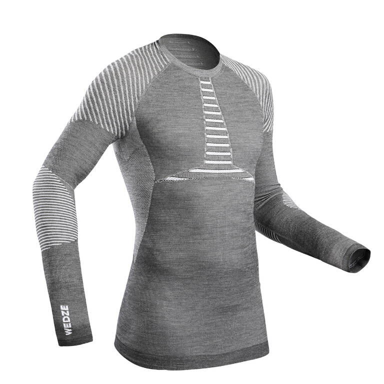 Men's ski base layer top - BL 980 - Grey