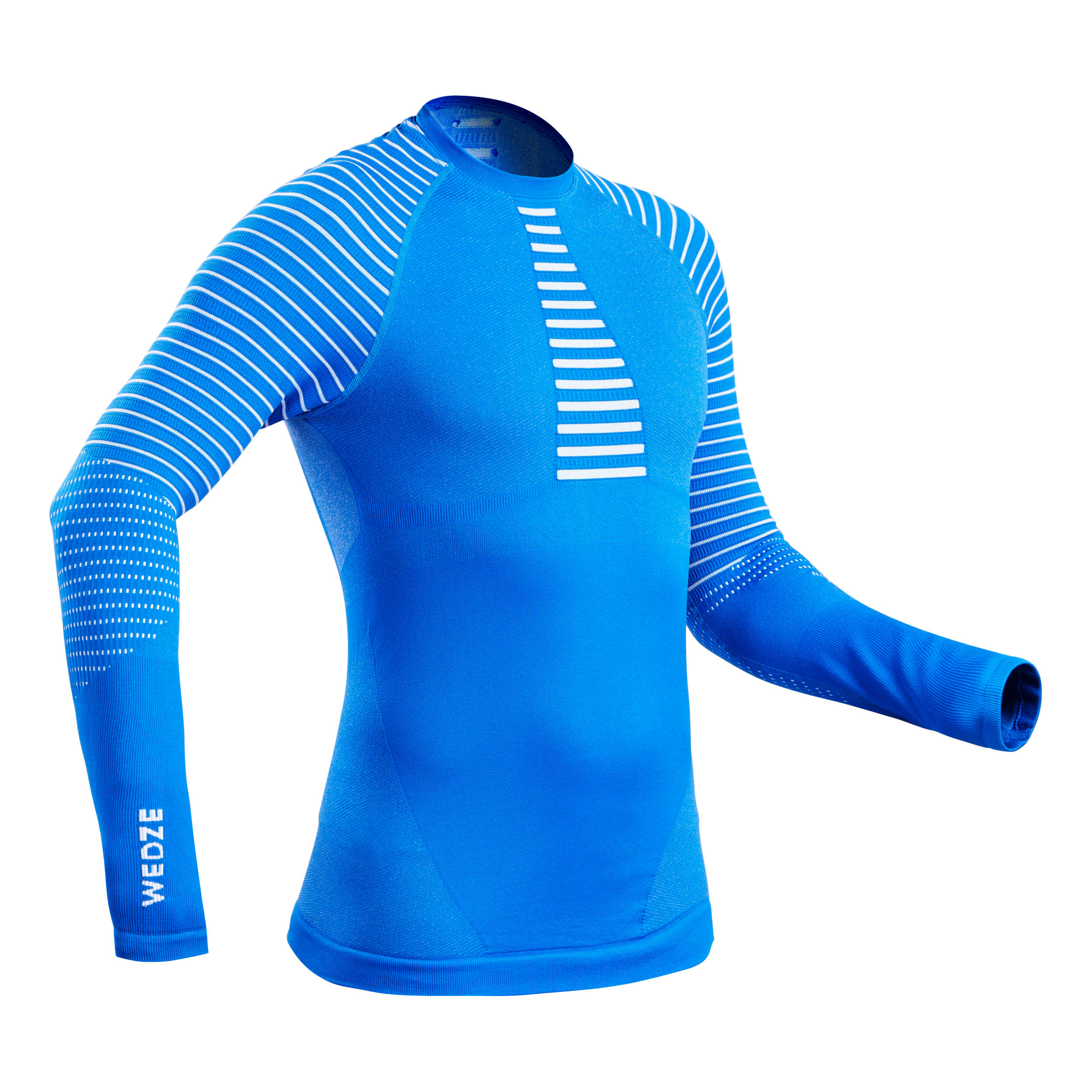 WEDZE Men's Ski Base Layer Top - Blue