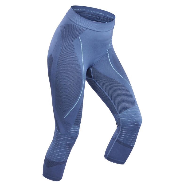 Thermobroek voor skiën dames 900 blauw