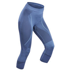 Pantaloni termici sci donna 900 blu