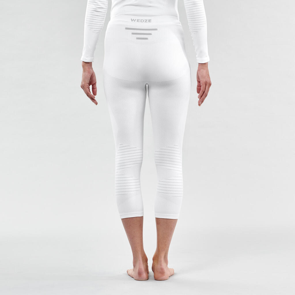 BL 900 Women’s ski base layer seamless trousers - white