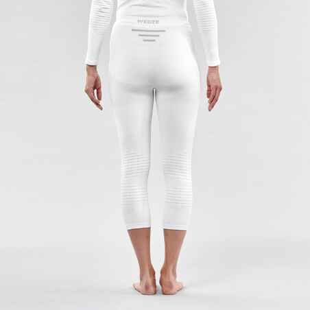 Moteriškos besiūlės apatinės slidinėjimo kelnės „BL 900“, baltos