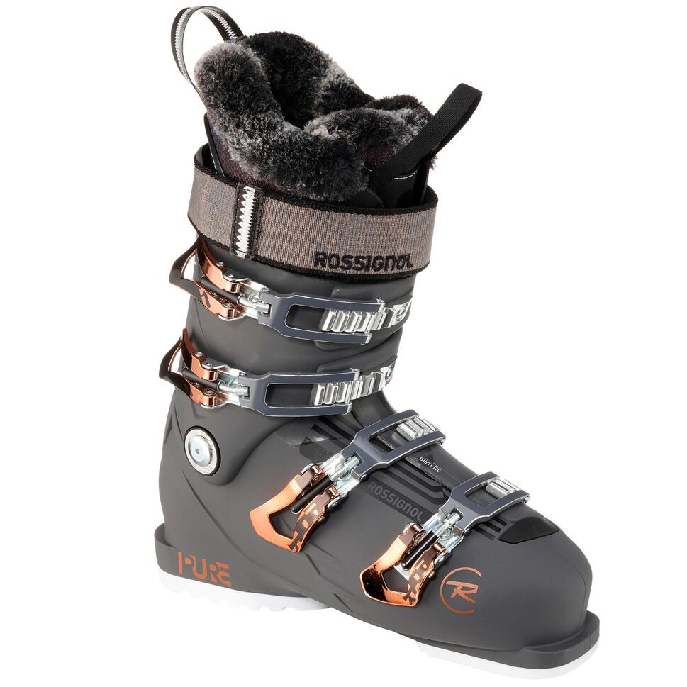 CHAUSSURES DE SKI DE PISTE FEMME ROSSIGNOL PURE PRO 100 GRISES ROSSIGNOL Decathlon