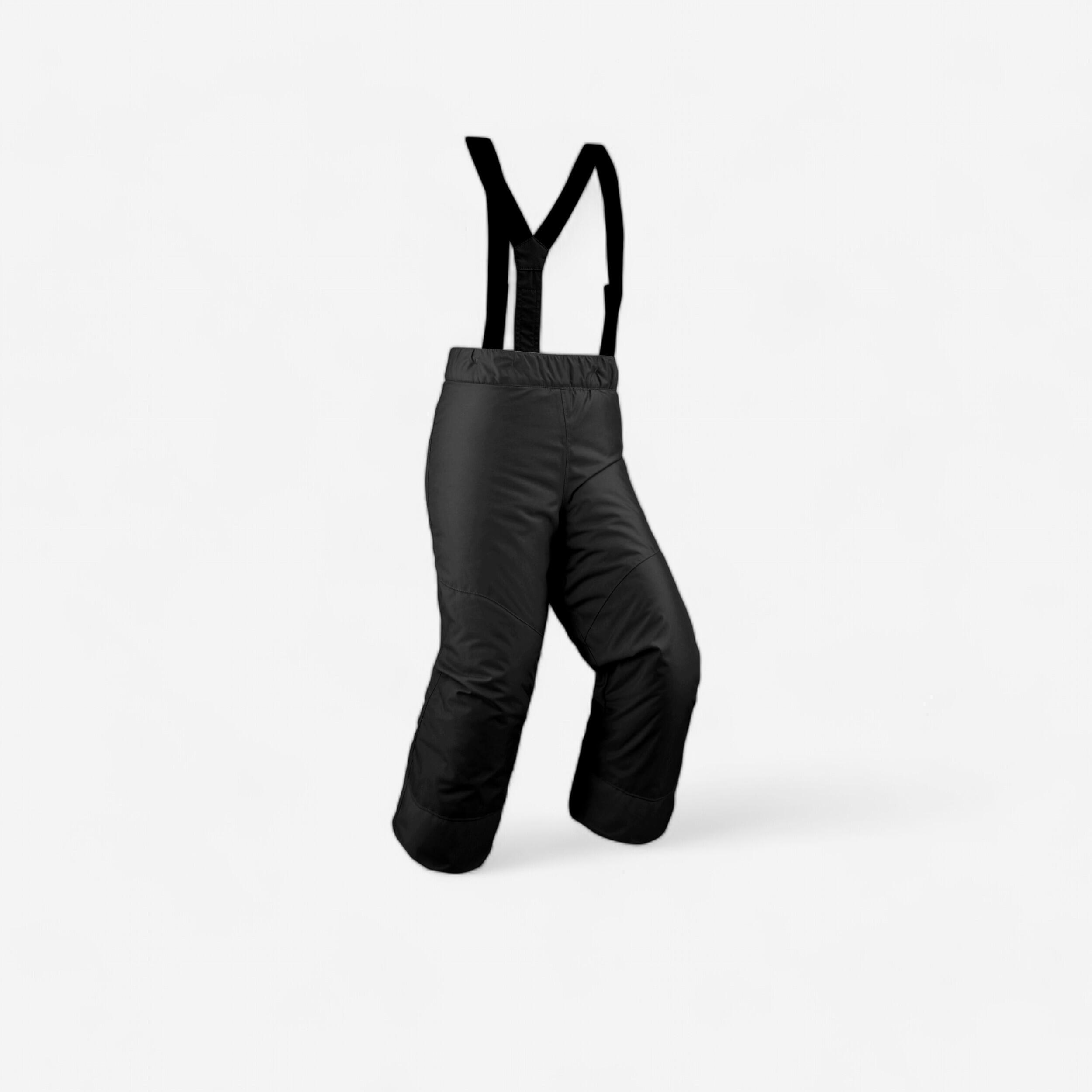 Pantalones de Esqui y Nieve Ninos 3 5 anos Wedze Ski P 100 Negro Decathlon