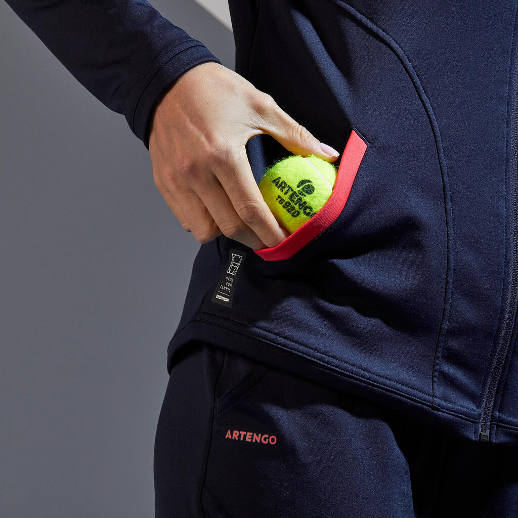 JK TH 500 Women's Tennis Jacket - Navy