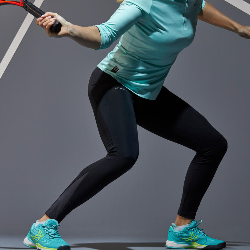 LEG TH 900 Women's Tennis Leggings Black Decathlon