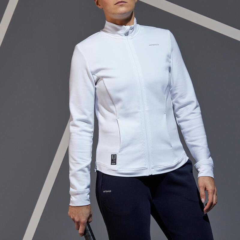 chaqueta deportiva mujer, color blanco - racketball movil