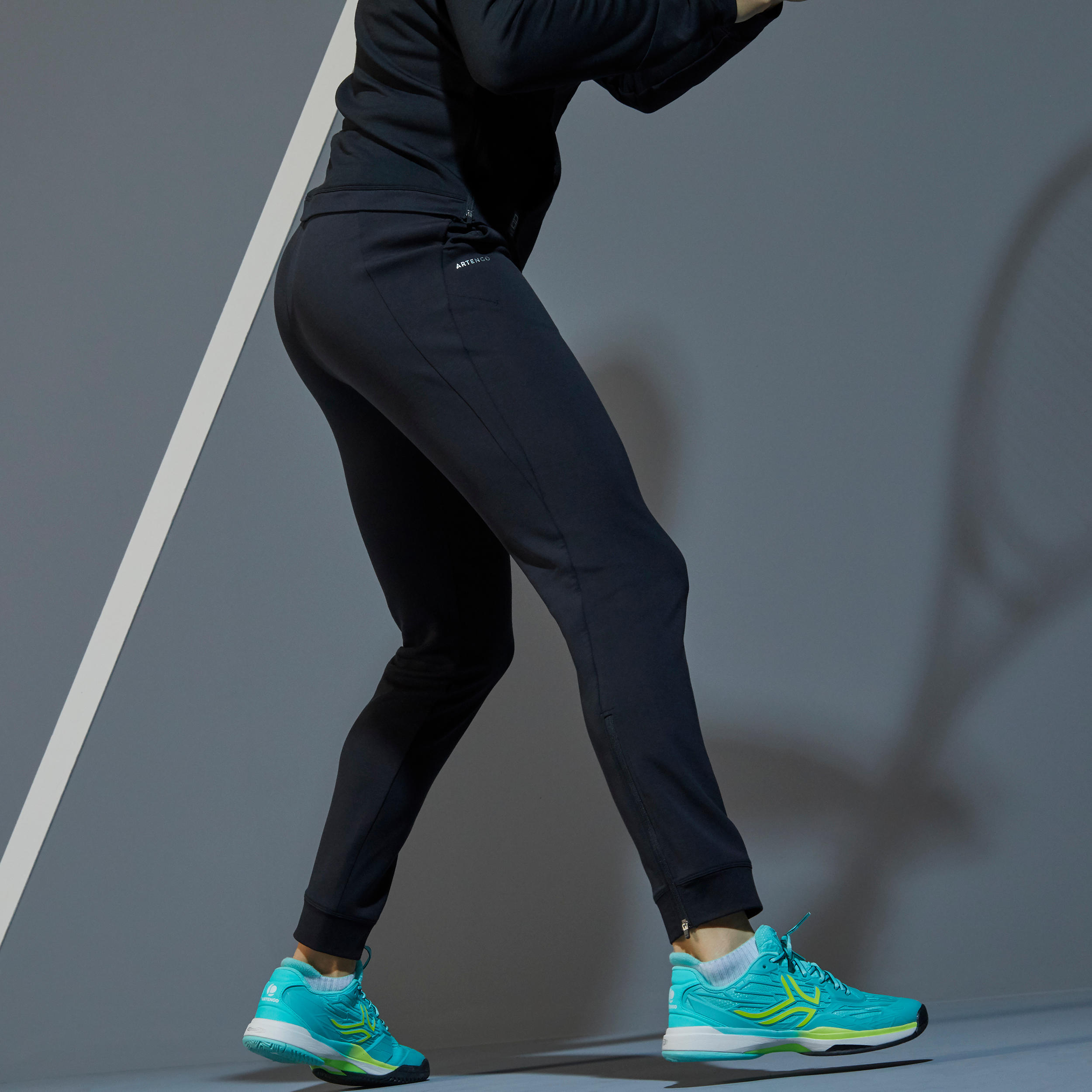 Pantalón de tenis mujer dry Artengo TH 900 negro 5/7