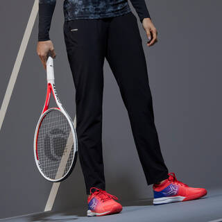 Women Tennis Pant - TPA500 Light Black