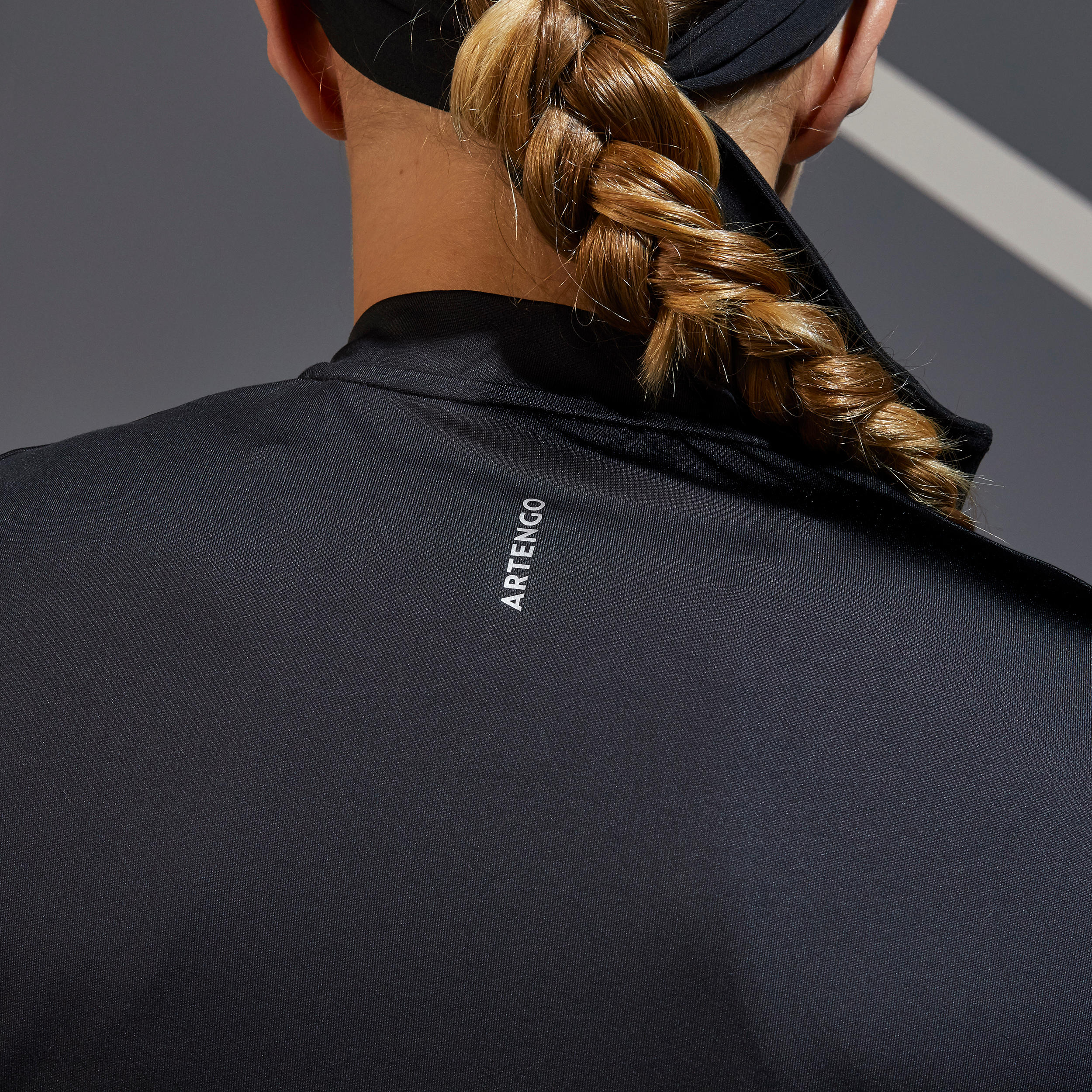 Women's 3/4 Sleeve Tennis T-Shirt Dry 900 - Black 9/12