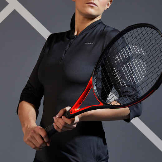 
      Women's 3/4 Sleeve Tennis T-Shirt Dry 900 - Black
  