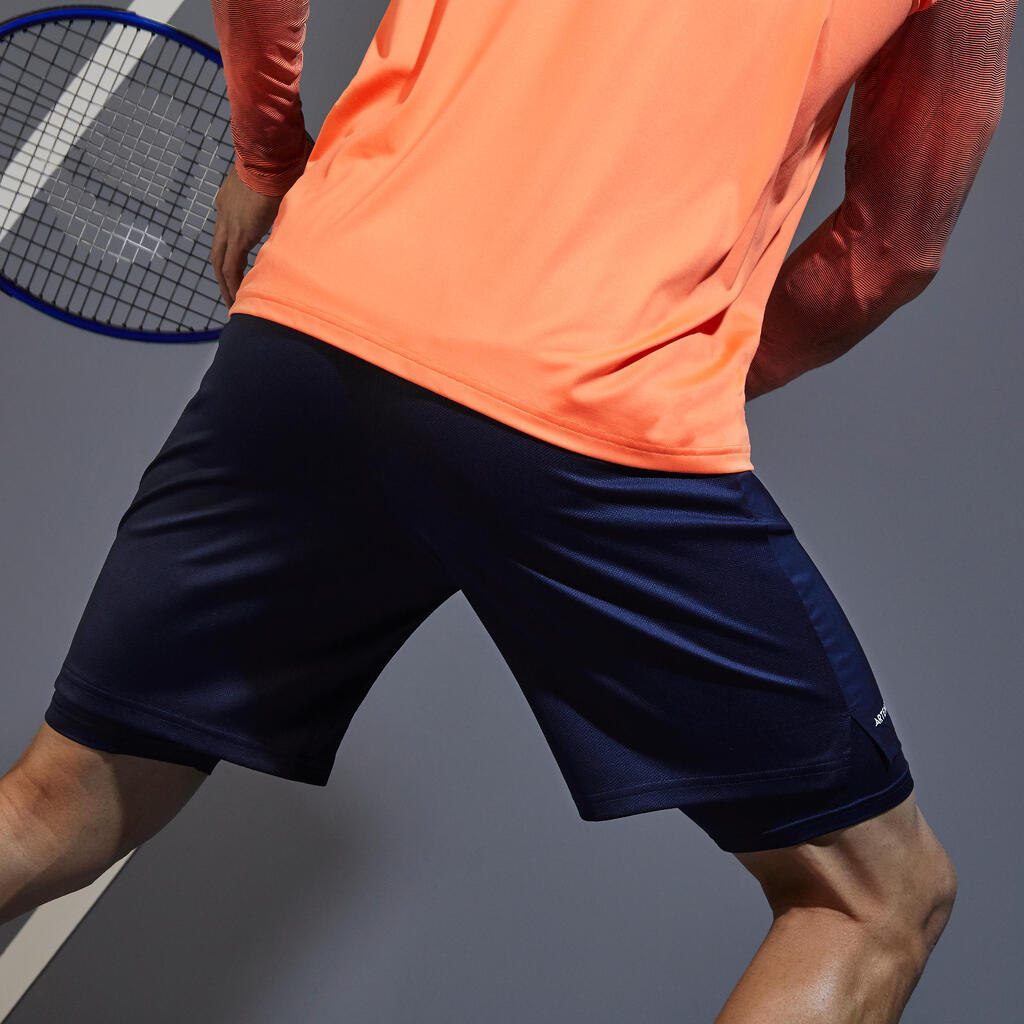 Tennisshorts TSH500 TH Herren marineblau