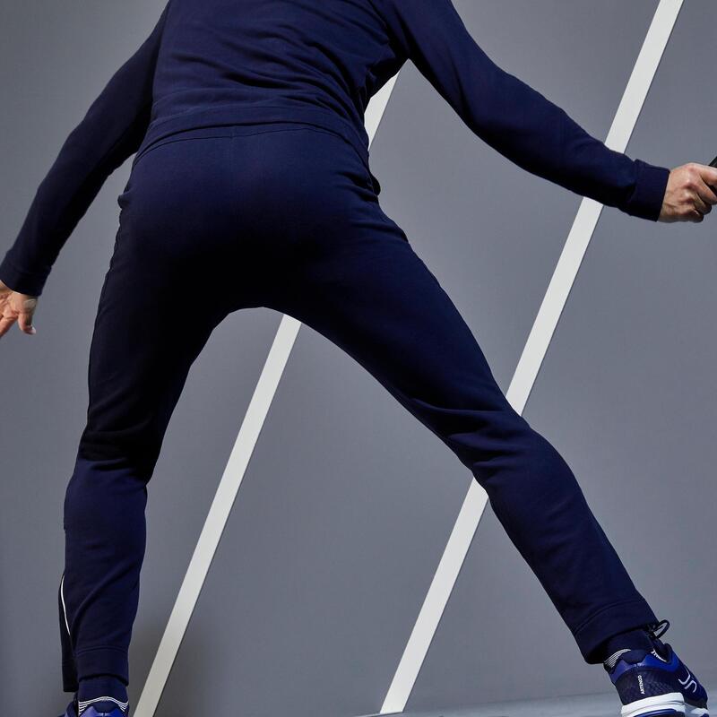 Pantaloni tennis uomo 500 THERMIC blu