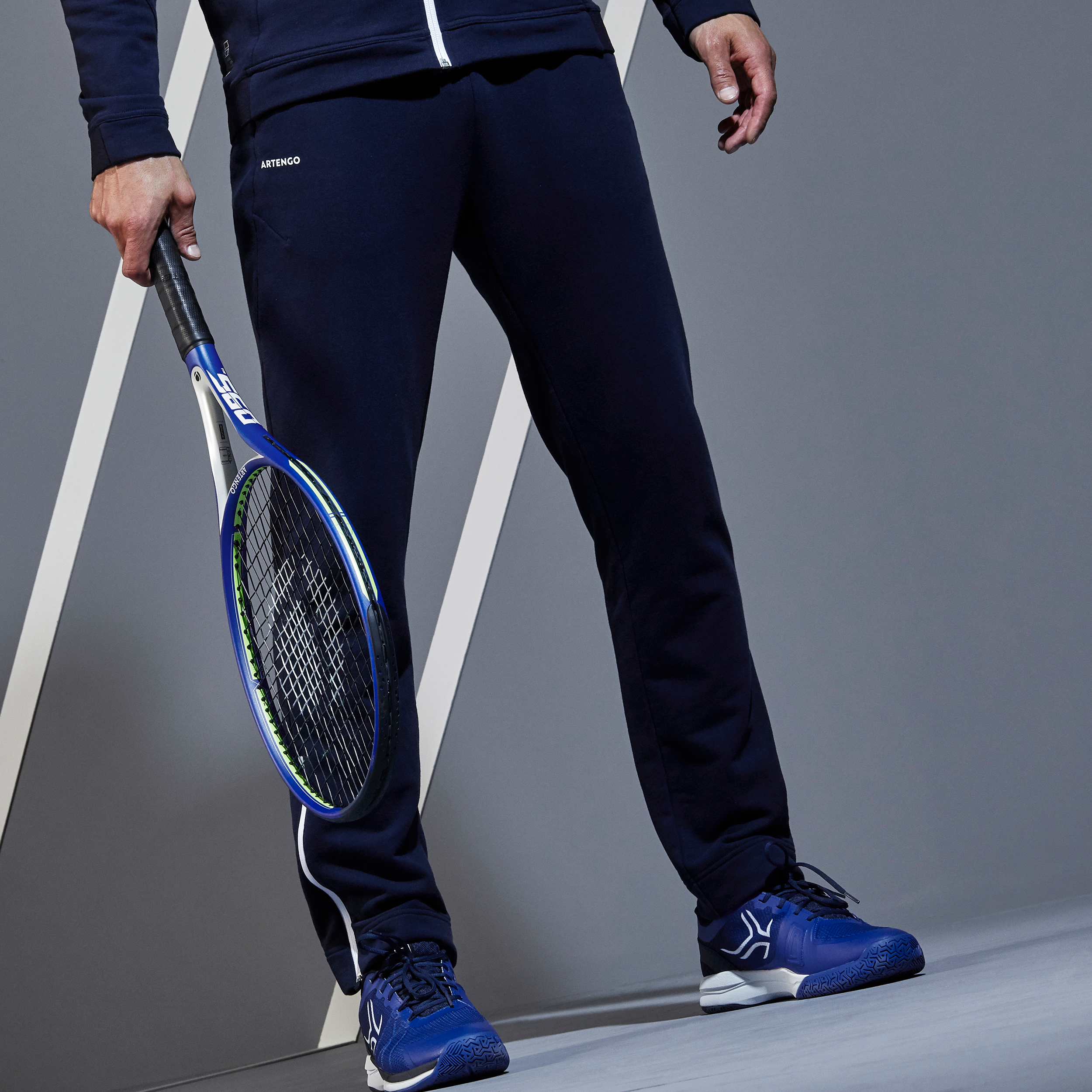 PANTALON DE TENNIS Homme TPA 500 Thermic Marine pour les clubs et