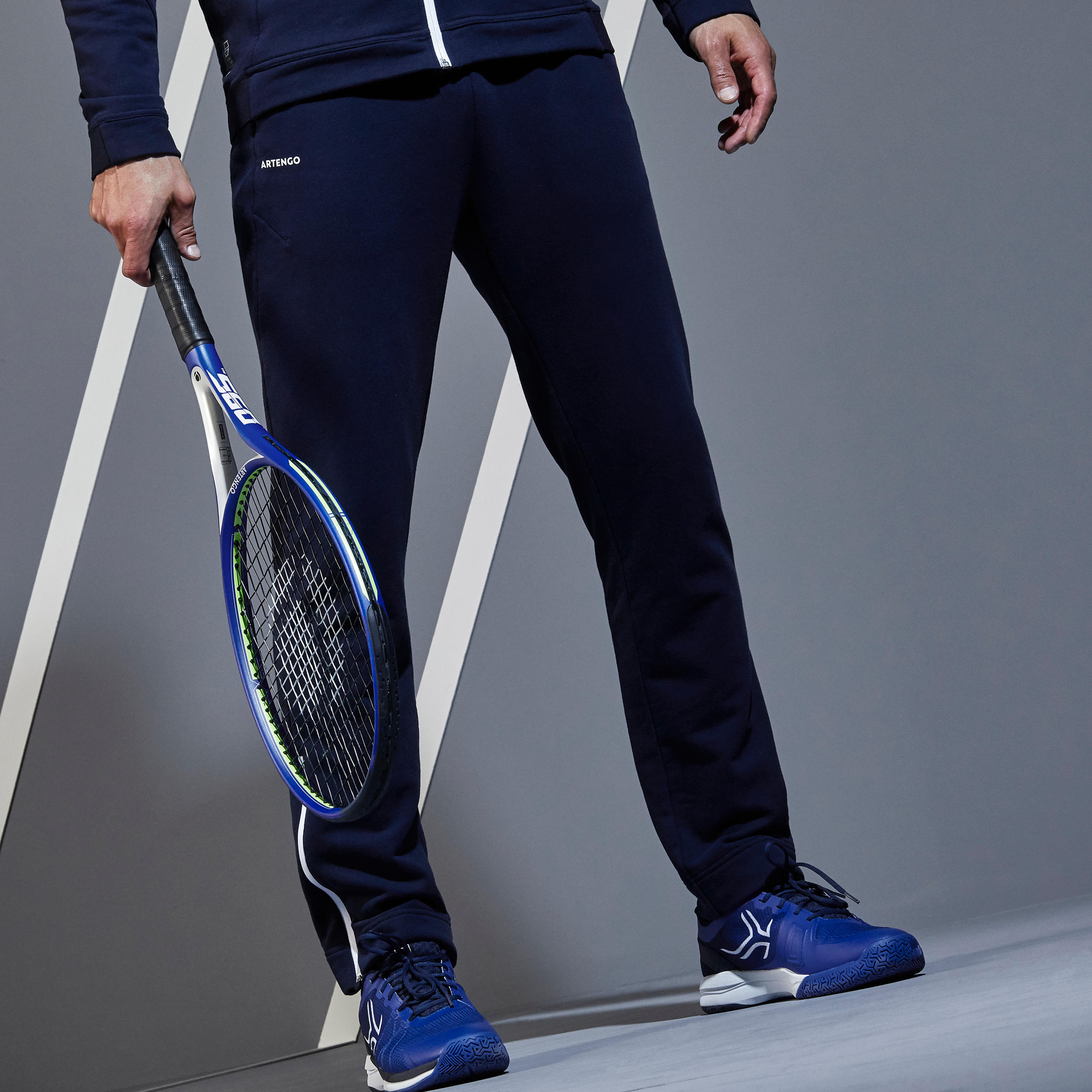 Pantalon Calduros Tenis Tpa500 Bleumarin Barbati