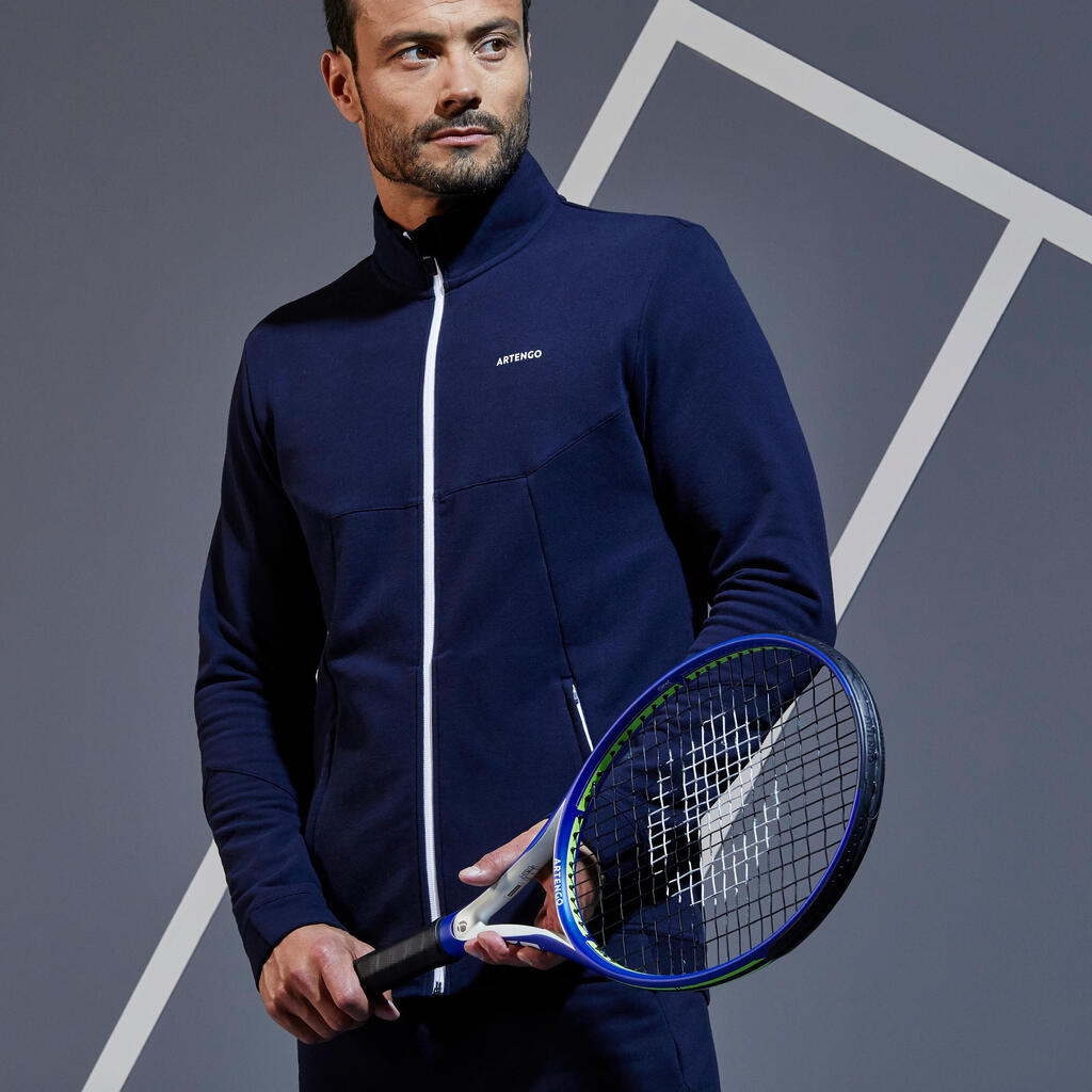 Men's Tennis Jacket Thermic TJA 500 - Navy