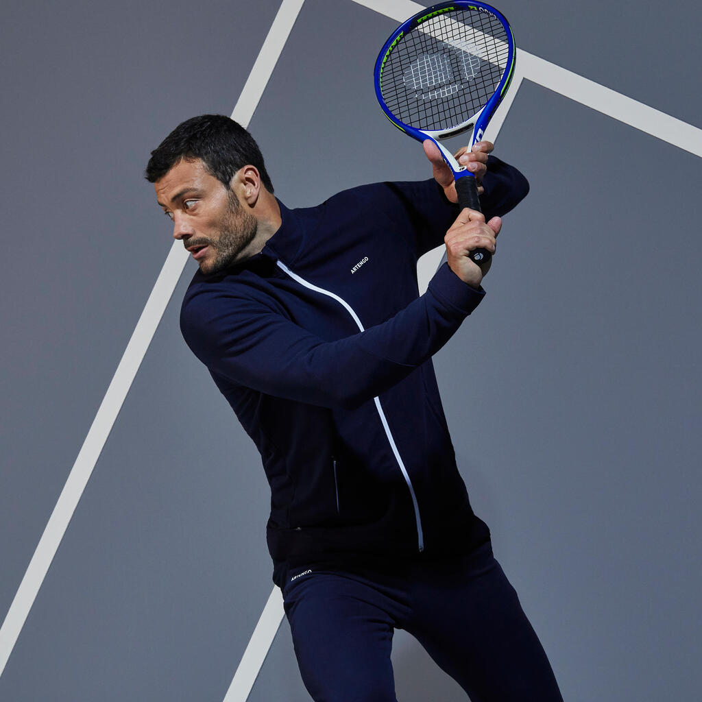 Men's Tennis Jacket Thermic TJA 500 - Navy