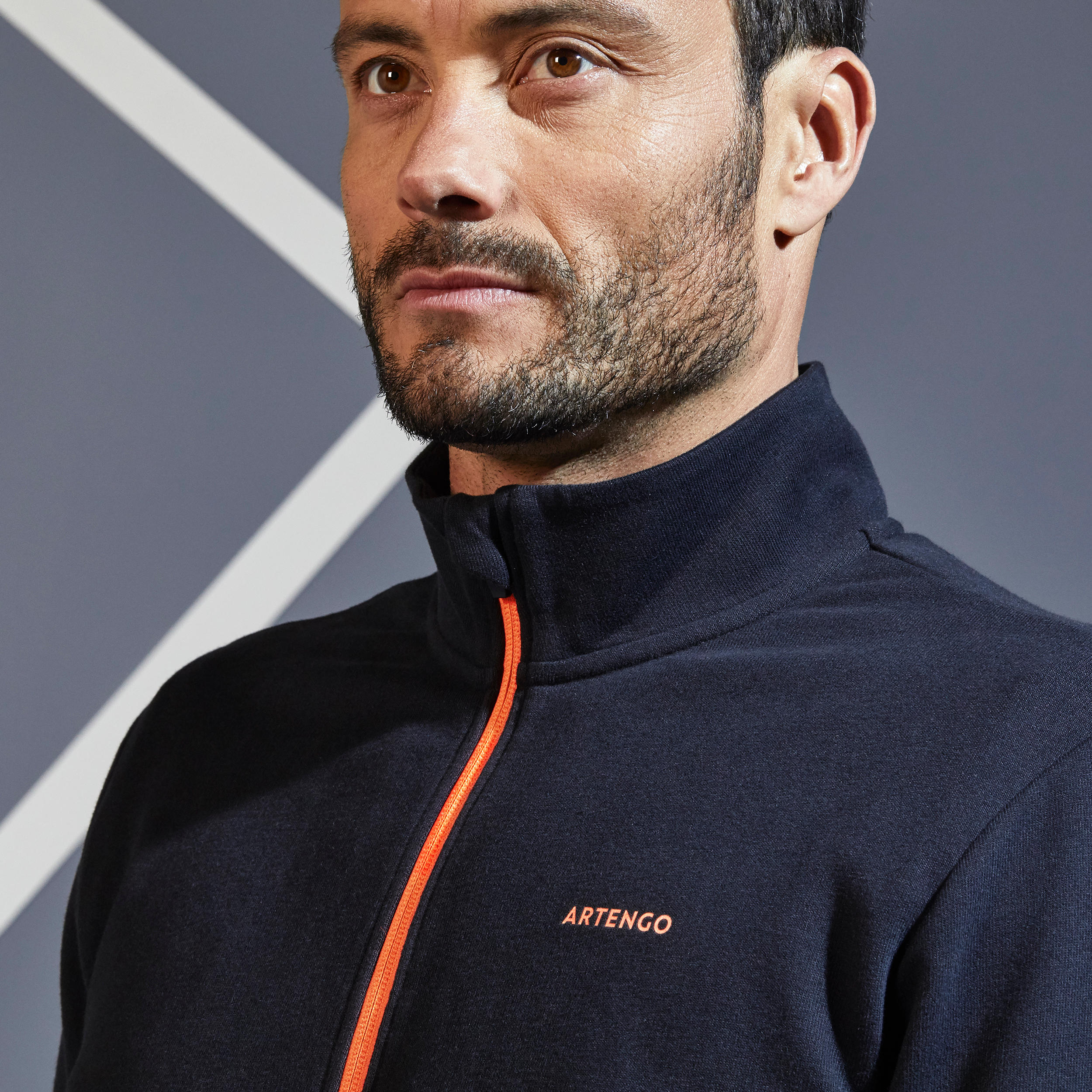 TJA500 Thermal Tennis Jacket - Black/Orange 10/20