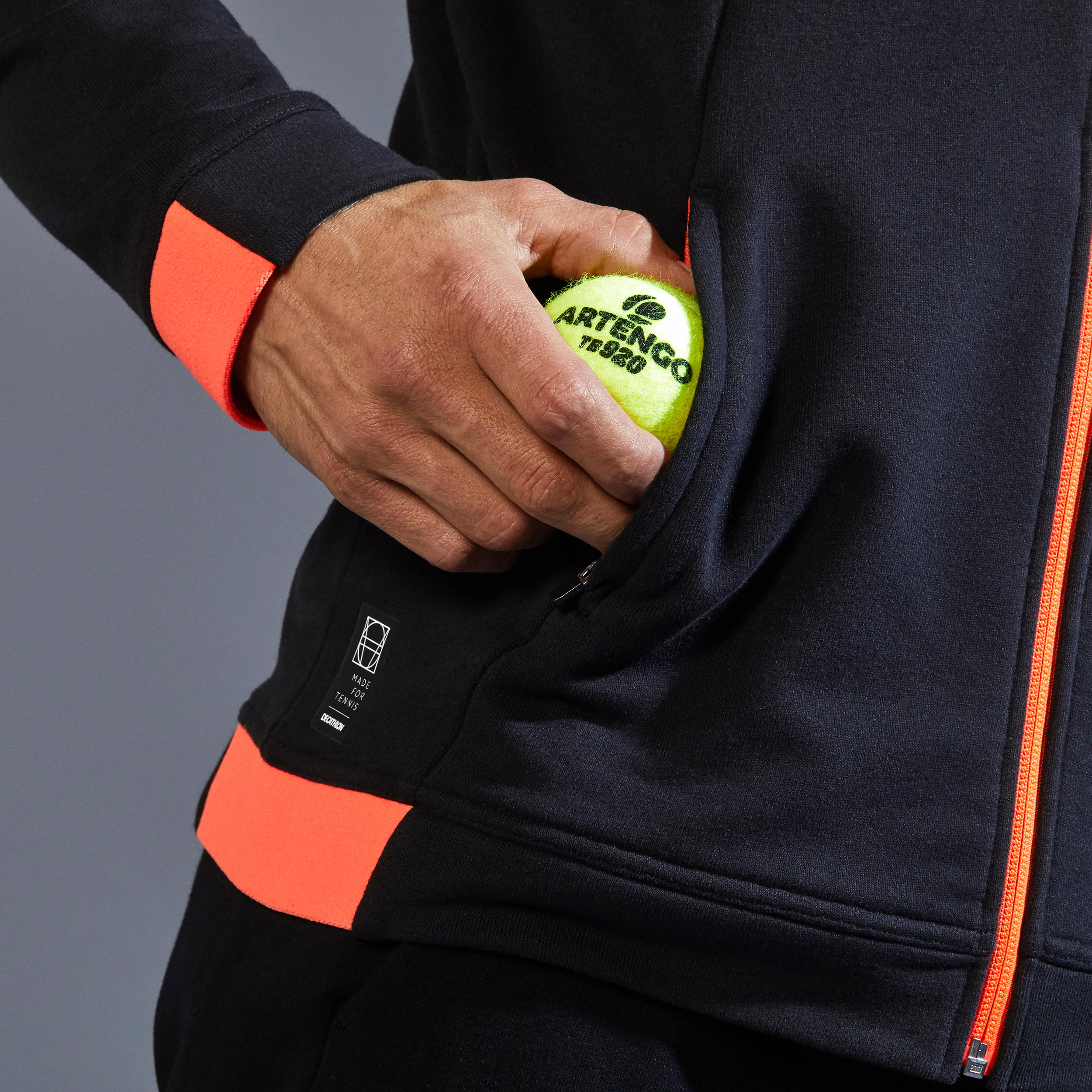 TJA500 Thermal Tennis Jacket - Black/Orange 11/20