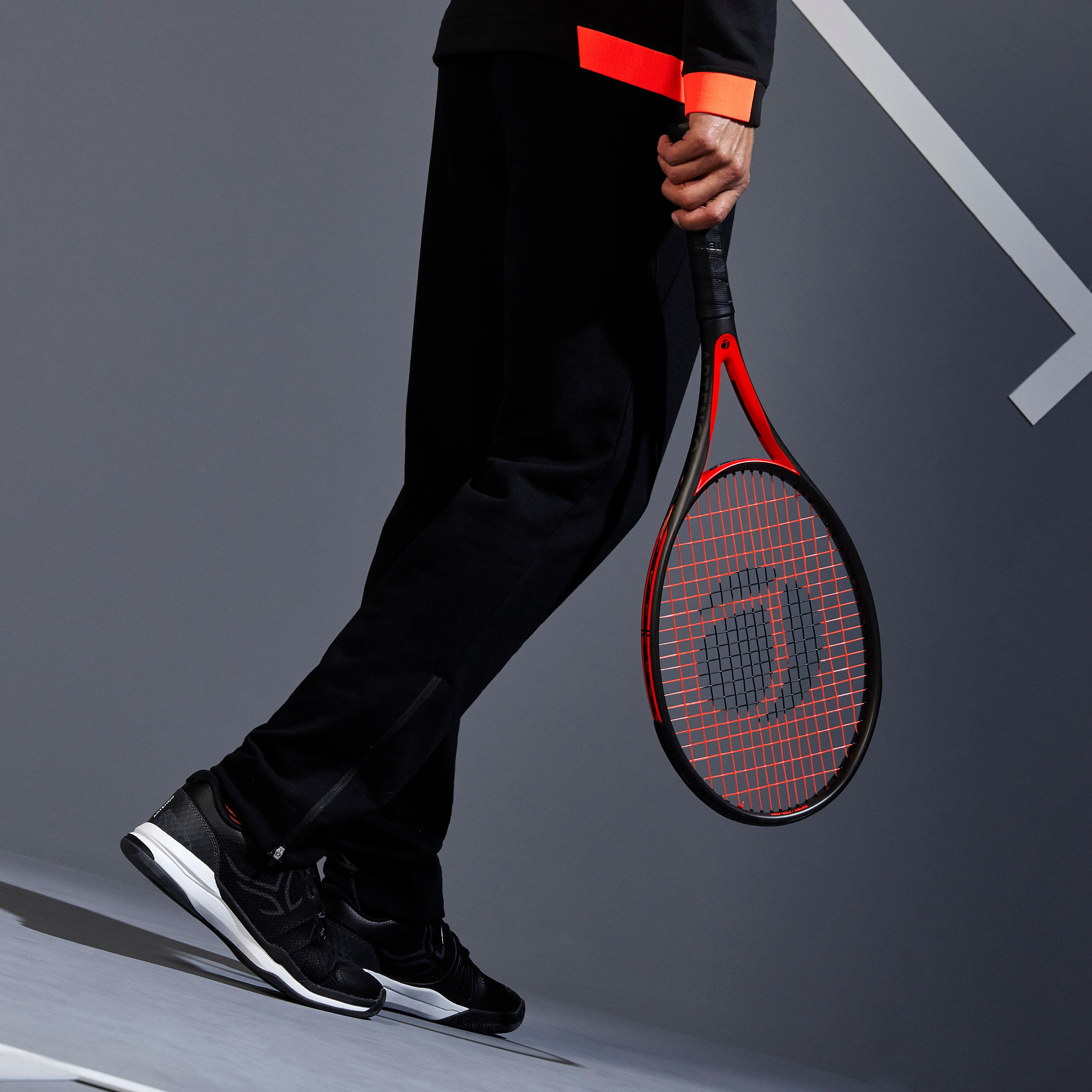 Men's Tennis Bottoms Thermic TPA 500 - Black 9/16